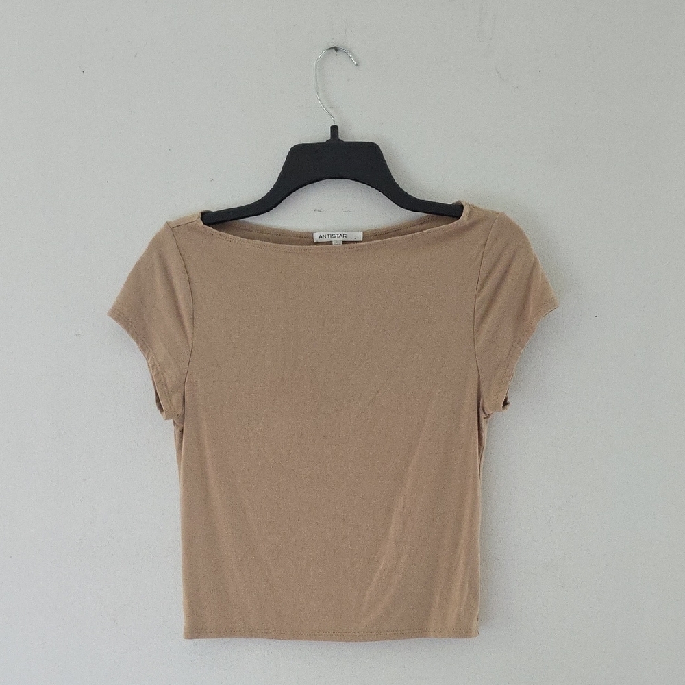 Stylish Tan Crop Top